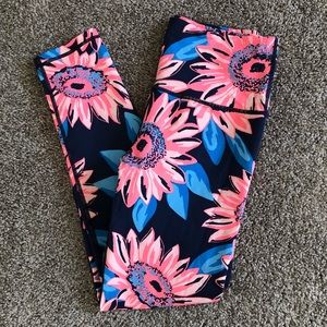 Flower Printed Athletic Leggings